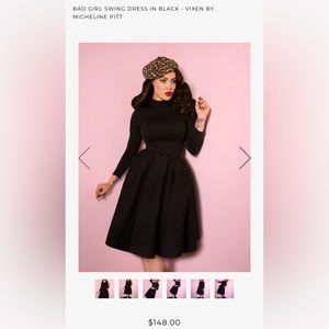 Vixen by Micheline Pitt Bad Girl Swing Dress - size M